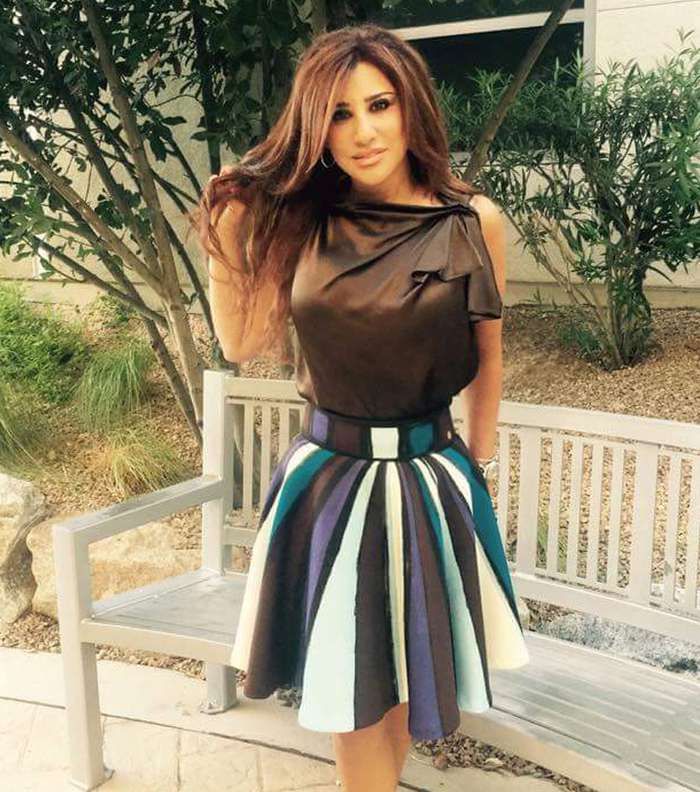 فساتين نجوى كرم انستقرام 2015
