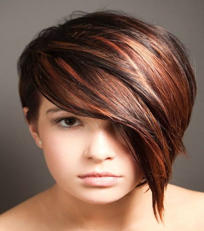 صور اجمل قصات شعر مع غرة