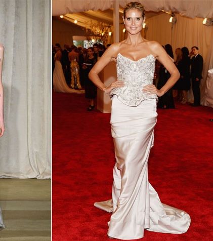 هايدي كلوم تتألق بفستان من توقيع ماركيزا في حفل الـ Met Gala