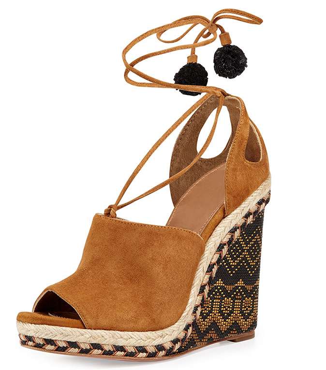 حذاء الـ Wedge بقماش السويدي من Aquazzura لصيف 2016