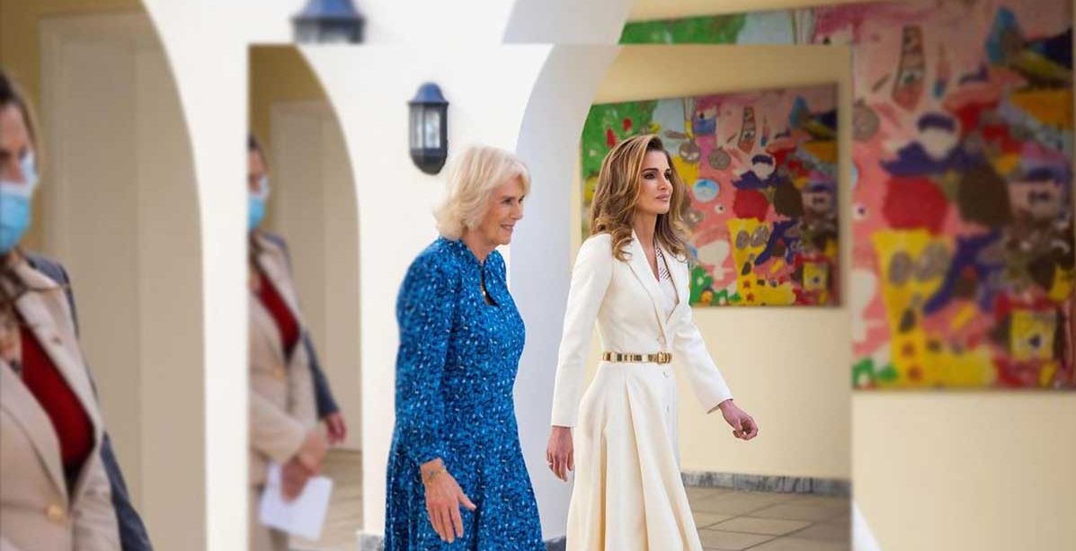 الملكة رانيا والدوقة كاميلا في الاردن