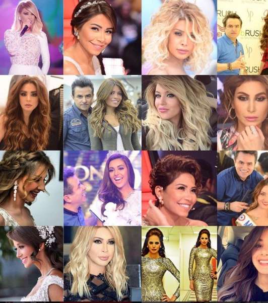 أبرز تسريحات نجمات العالم العربي بتوقيع أنامل مصفف الشعر طوني مندلق