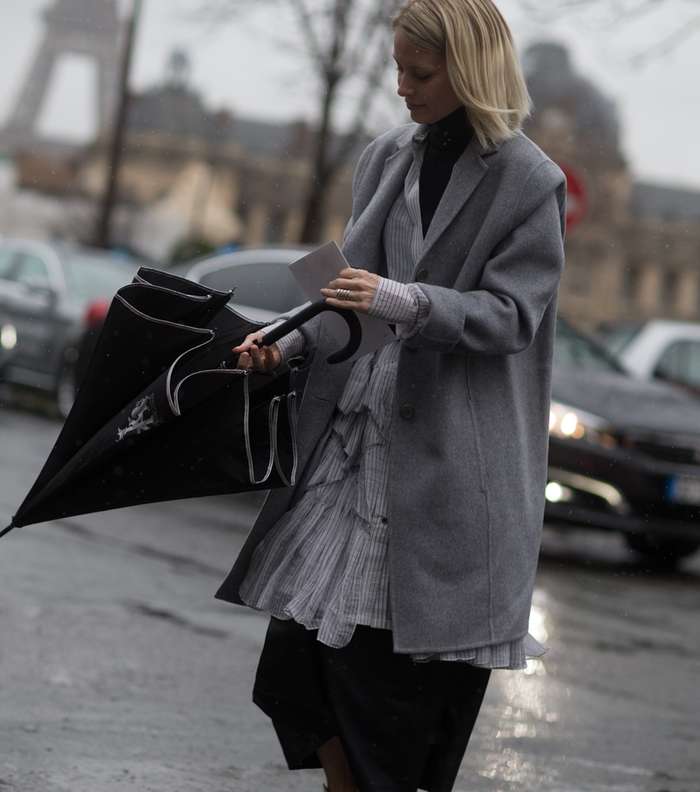 موضة معطف الماكسي في اليوم الثالث من أسبوع الموضة الباريسي