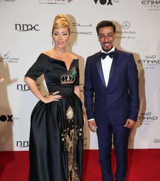 من النجمات اللواتي تألقن في مهرجان أبو ظبي السينمائي، إطلالة سلافة معمار