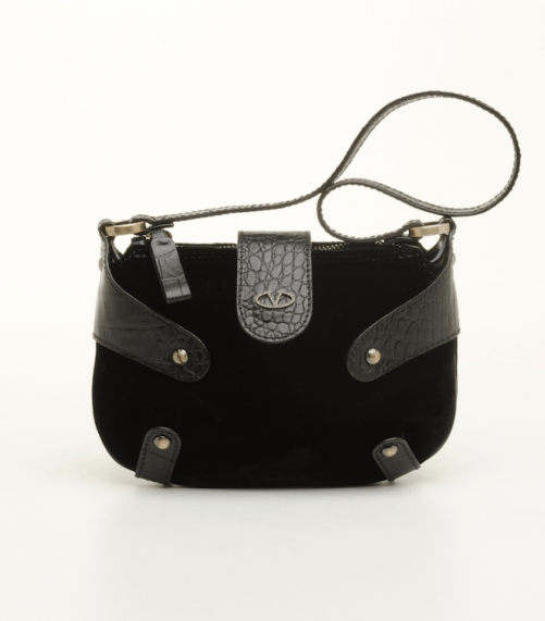 حقيبة Valentino Small Velvet Shoulder Bag