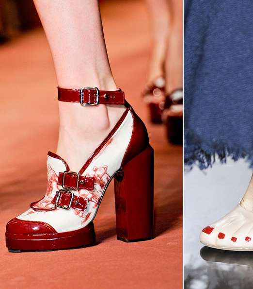 أحذية غريبة من عروض الأزياء لربيع 2013