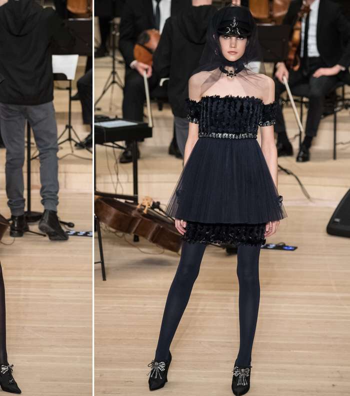 الفساتين القصيرة المنفوخة او القصيرة مع قماش اطول بقصة غير مستقيمة من CHANEL Metiers d'art 2018