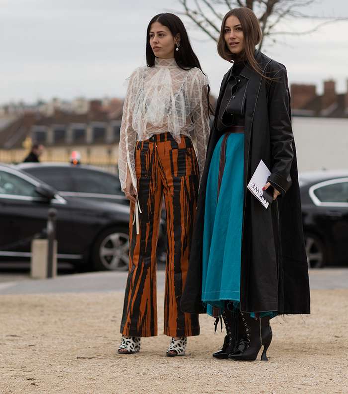 اليك بالصور اخر صيحات موضة الشارع من اسبوع الموضة الباريسي