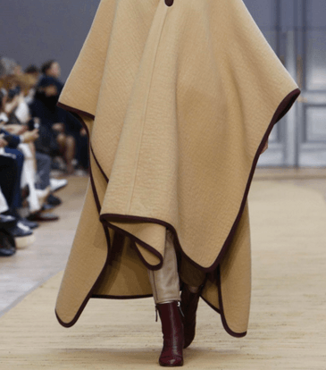 موضة الكاب او المشلح الفضفاض من كلوي لشتاء 2017