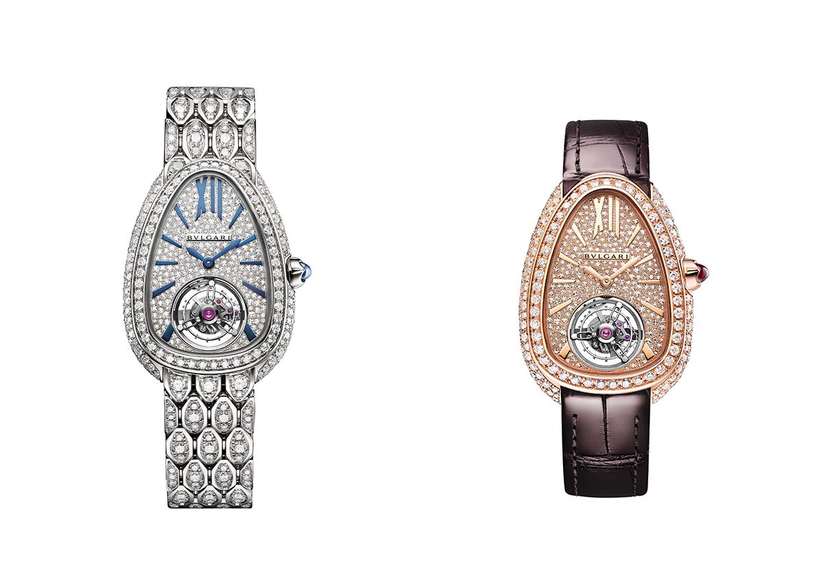  ساعة Serpenti Seduttori Tourbillon للنساء