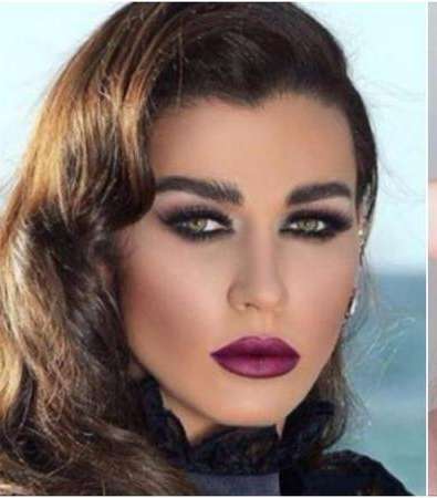 نجمات عربيات مكياج قبل وبعد