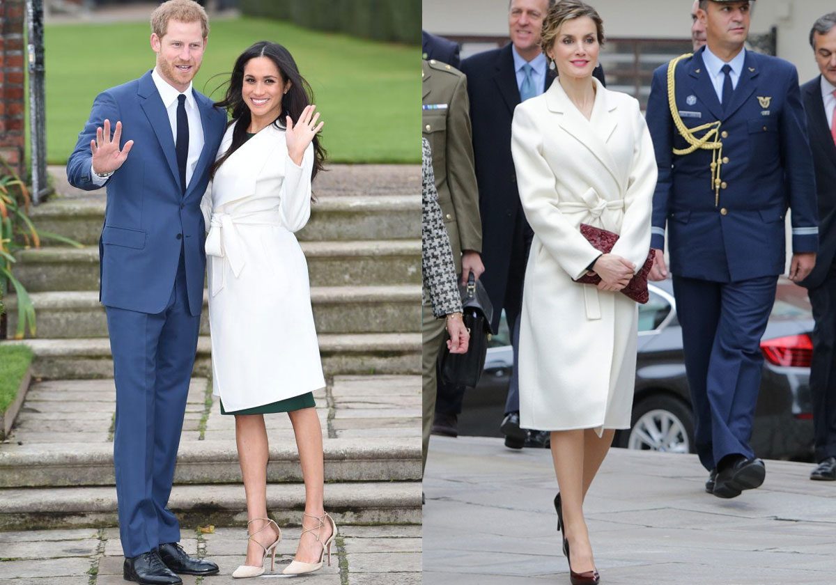 أزياء متشابهة بين الملكة ليتيسيا وميغان ماركل