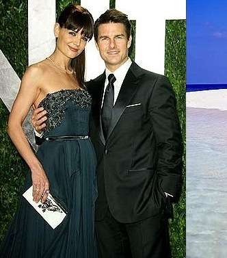 كايتي هولمز وتوم كروز أبحرا في جزر المالديف 