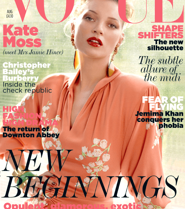 كيت موس تربعت على أغلفة مجلة Vogue في القرن الحديث