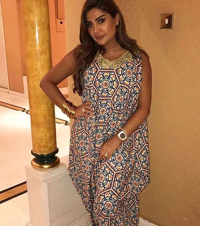 صور اجمل فساتين امل العوضي 2017