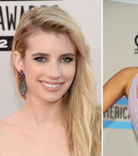 إطلالة ناعمة لكل من إيما روبرتس واللايدي غاغا