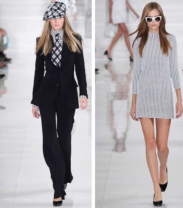 موصة المونوكروم موضة في صيف 2014 مع مجموعة رالف لورين