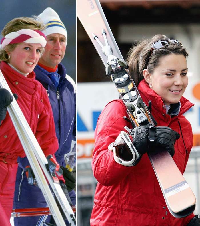 حتى في ثياب التزلّج، الأميرتان تختاران الأسلوب ذاته