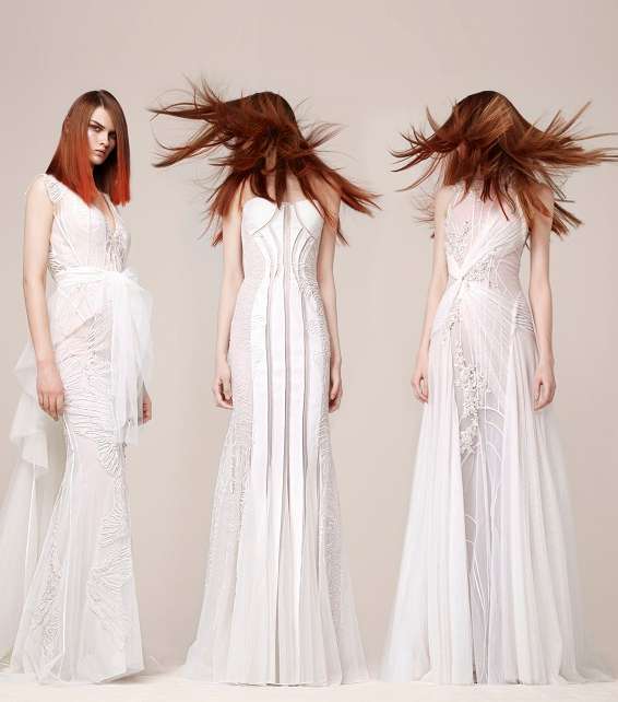 اجمل الفساتين باللون الأبيض من مجموعة باسيل سودا لربيع 2013
