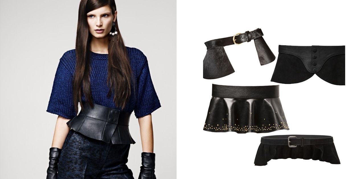 موضة أحزمة الـ Peplum في شتاء 2013