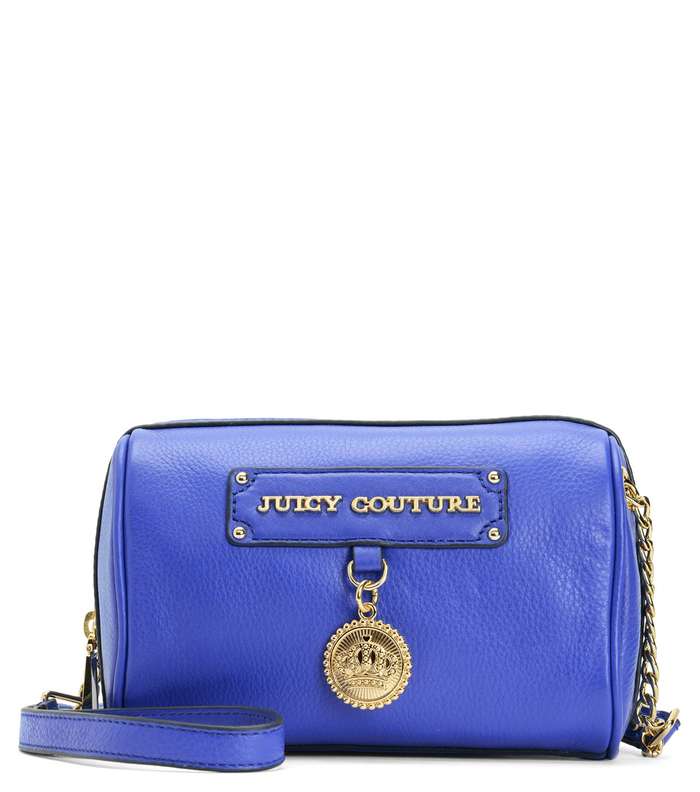 حقيبة الجلد الزرقاء