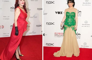 بالصور، اكتشفي لوكات الفنانات في مهرجان ابو ظبي السينمائي