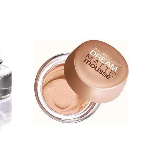 آي لاينر fluid line eyeliner  من Mac وكريم الأساس Dream Matte Mousse Foundation من Maybelline