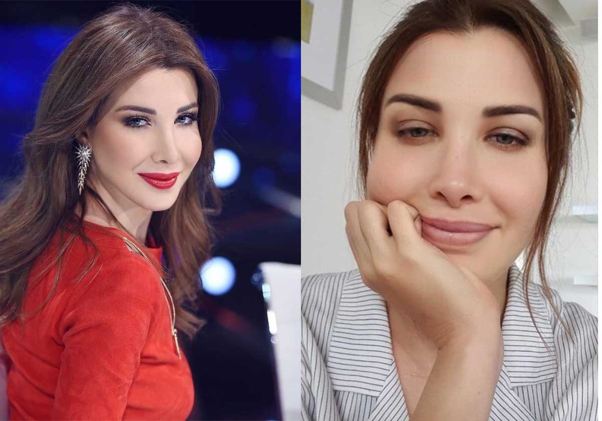 نانسي عجرم مع وبدون مكياج