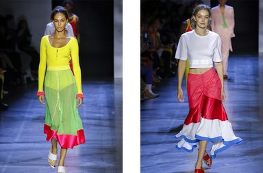 التنوة بقصة الكشاكش وموضة الـ Color Blocks