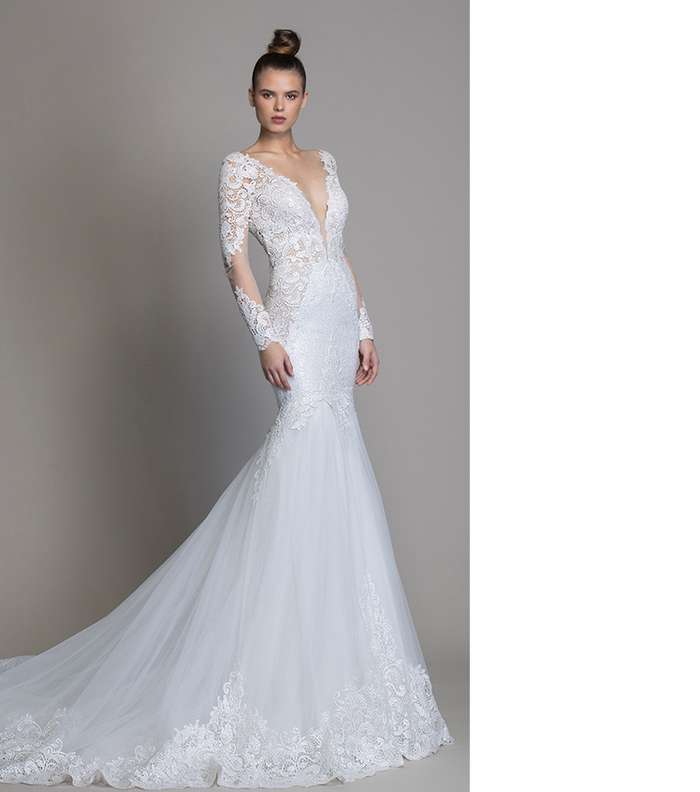 فساتين اعراس طويلة