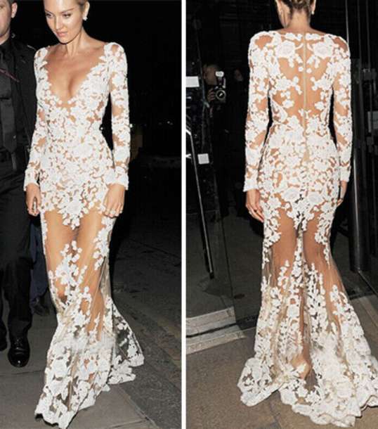 الفستان الابيض وتحديدا المصنوع من الدانتيل لا يناسب اطلالتك اذا كنت مدعوة لحضور زفاف ما