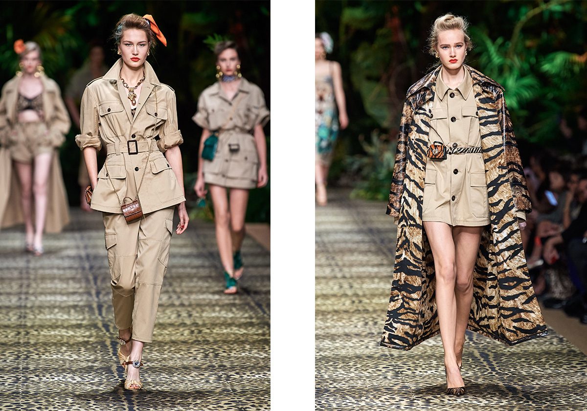 أزياء حيوية من وحي الغابة لربيع وصيف 2020 من Dolce & Gabbana