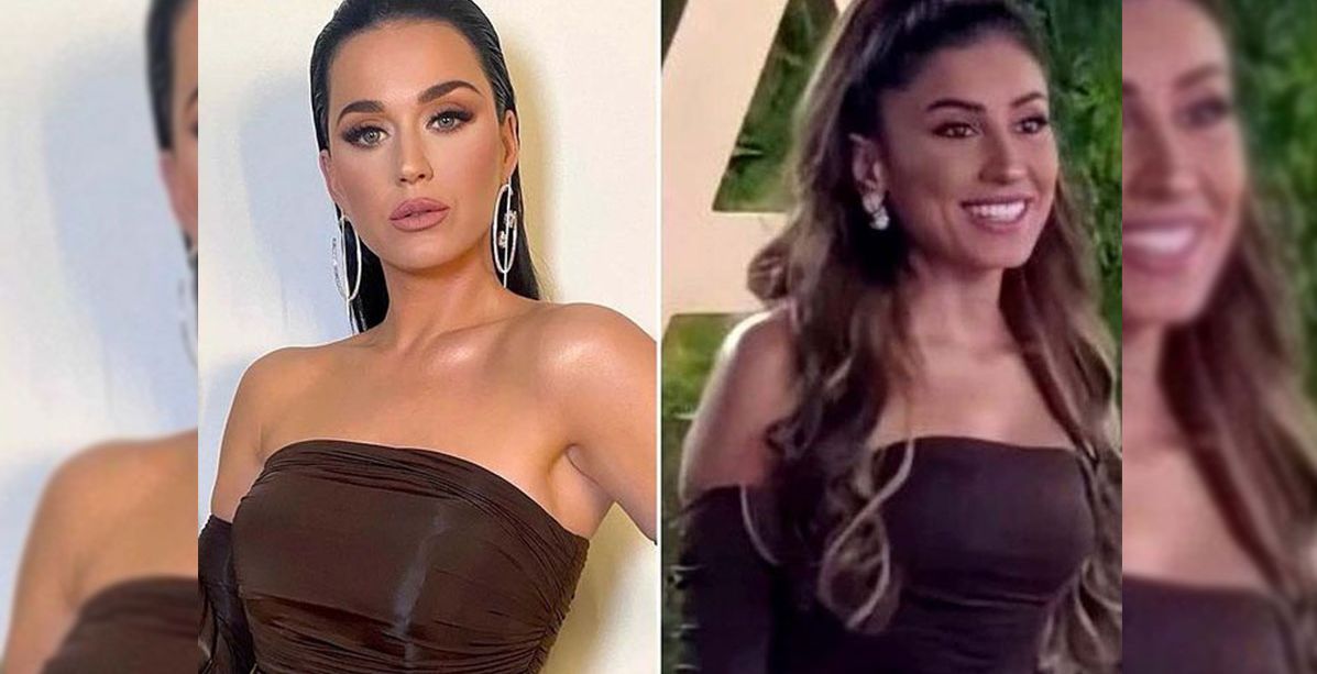 كايتي بيري ودينا الشربيني بنفس الفستان