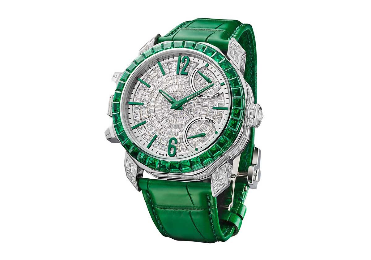 ساعة Octo Roma Emerald Grande Sonnerie من بولغري