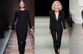 تصاميم جمبسوت اسود للمسة راقية في سهراتك