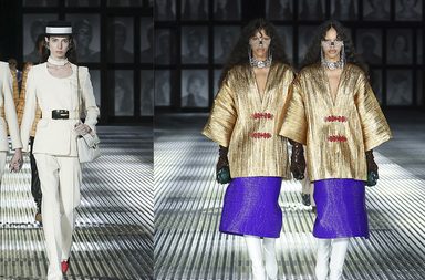 توائم غوتشي في عرض ربيع وصيف 2023