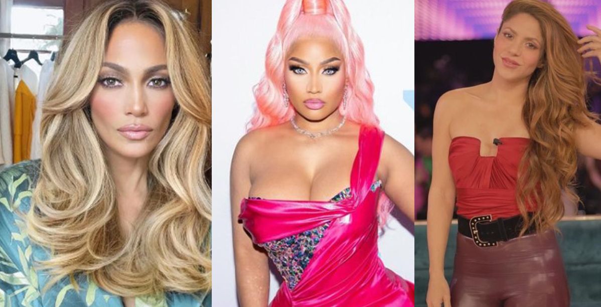 شاكيرا ونيكي ميناج وجينيفير لوبيز