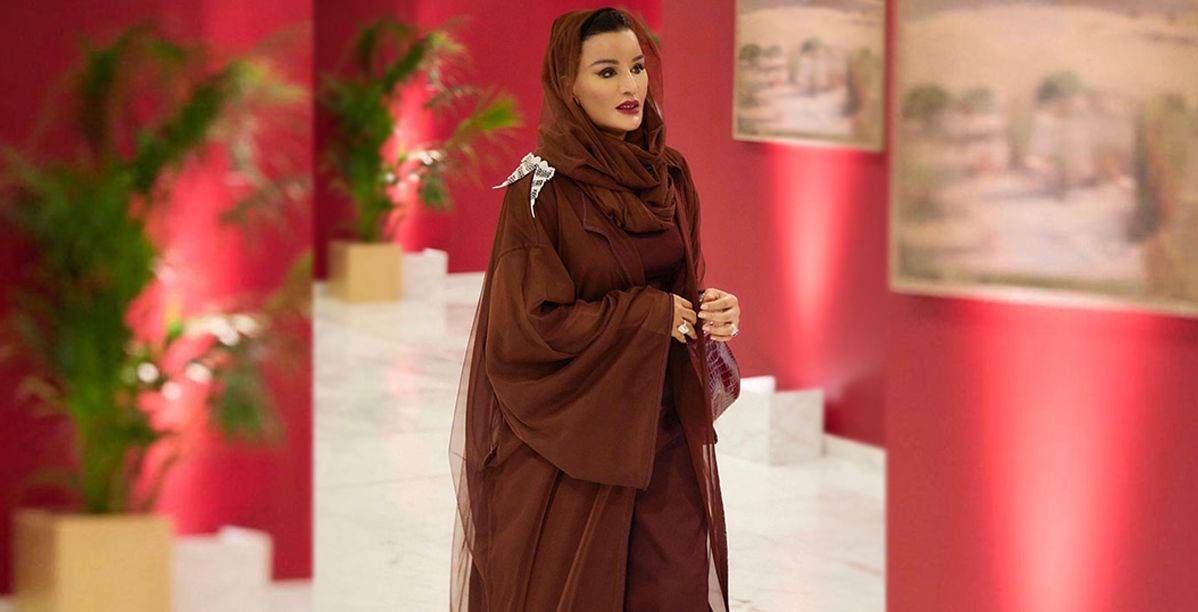 اطلالة الشيخة موزة بنت ناصر في حفل افتتاح كاس عالم قطر