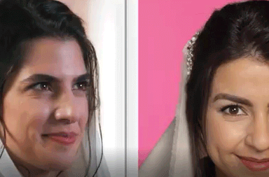 بالفيديو، جويل تتحول لـثريا في عروس بيروت
