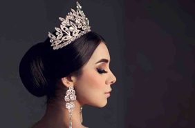 تسريحات شعر مع تاج