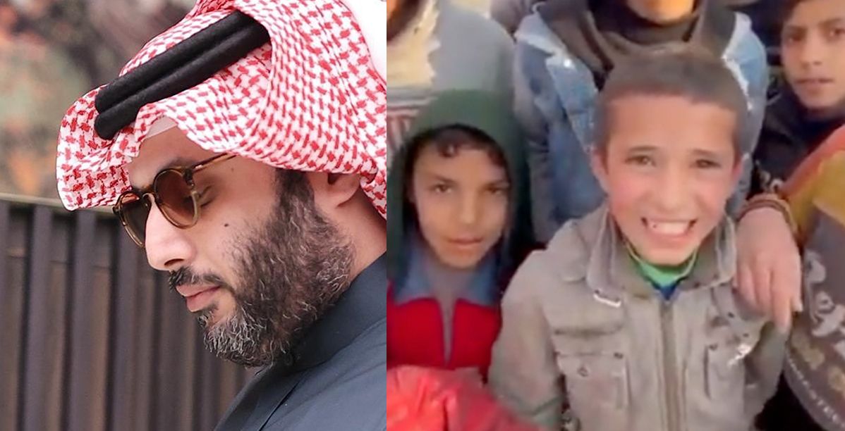تركي آل الشيخ يبحث عن طفل سوري يتيم لتلبية أمنيته