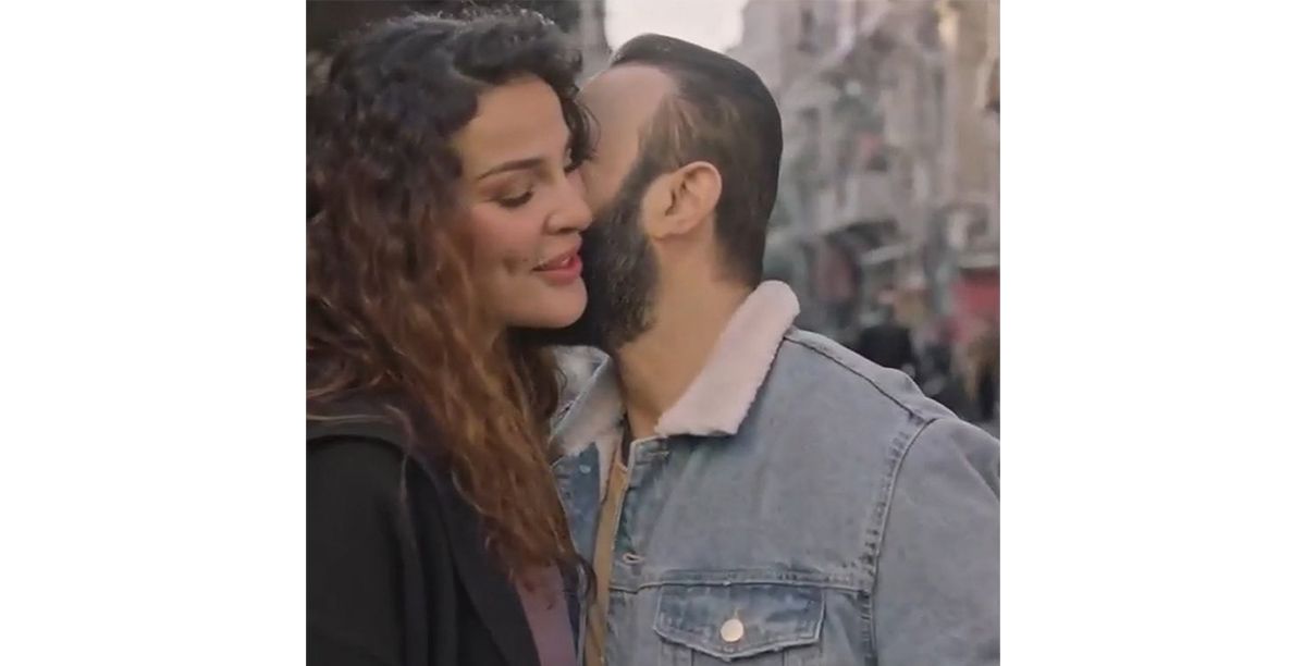 نادين نسيب نجيم تحتفل وخطيبها بعيد ميلاد قصي الخولي