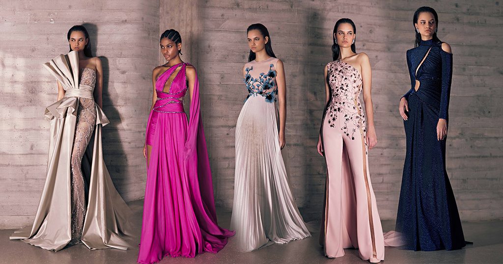 فساتين سهرة طوني ورد لخريف وشتاء 2023