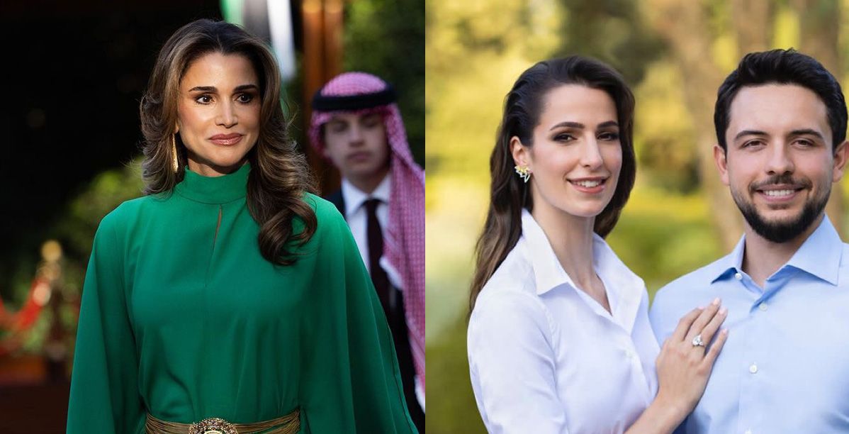 رجوى آل سيف بمجوهرات الملكة رانيا