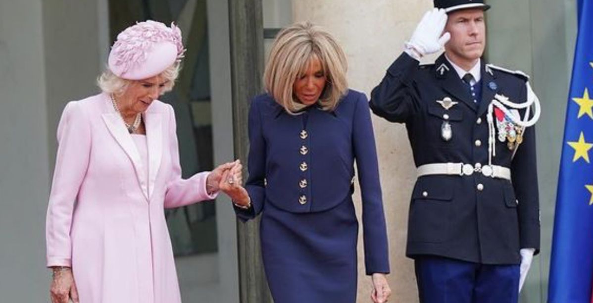 مباراة تنس بين الملكة كاميلا وزوجة الرئيس الفرنسي