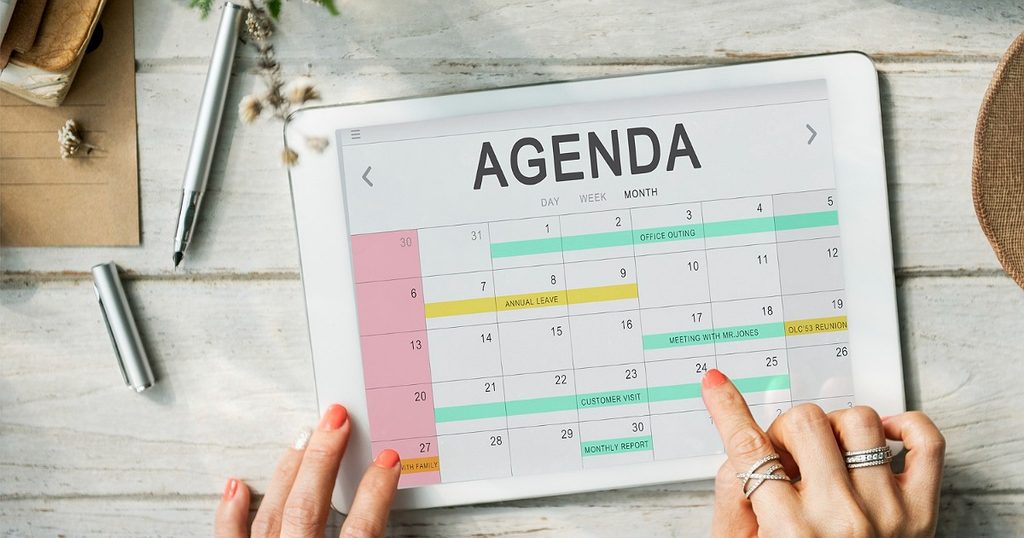 طريقة تنظيم الجدول الأسبوعي