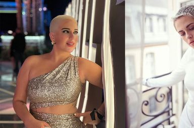 نجمات حلقن شعرهن بالكامل