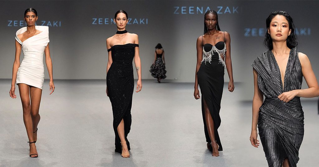 زينا زكي في أسبوع الموضة في دبي لربيع وصيف 2024