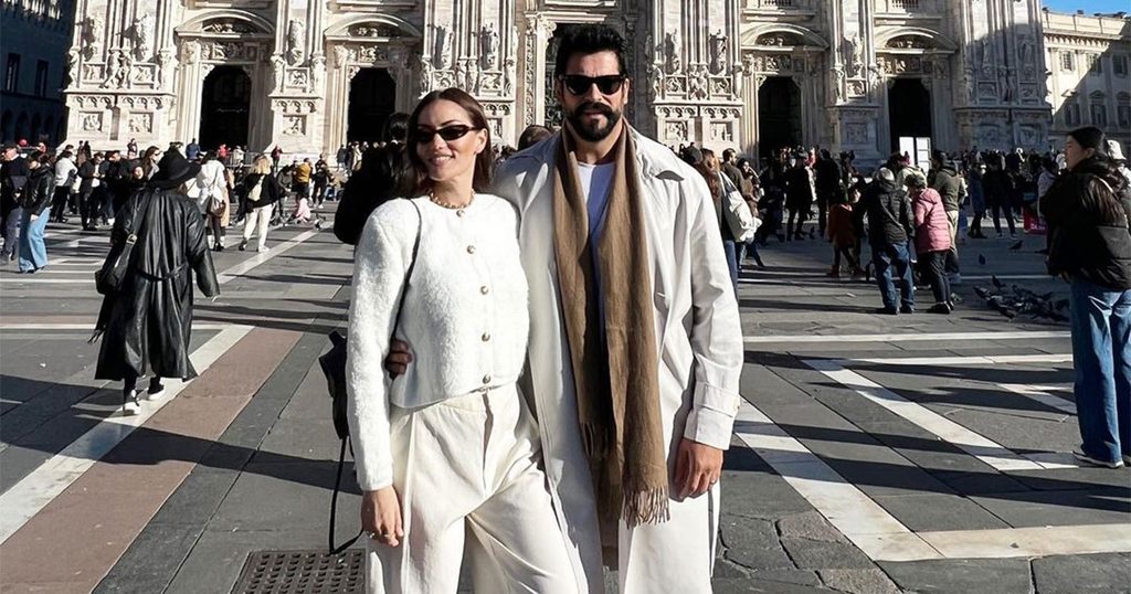 اطلالات فهرية أفجان وبوراك أوزجفيت متناسقة دائمًا ولافتة