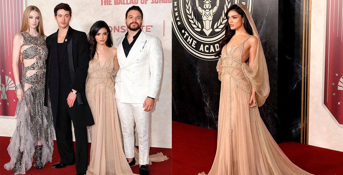 ايلي صعب يبدع باطلالة راشيل زيغلر في افتتاح Hunger Games